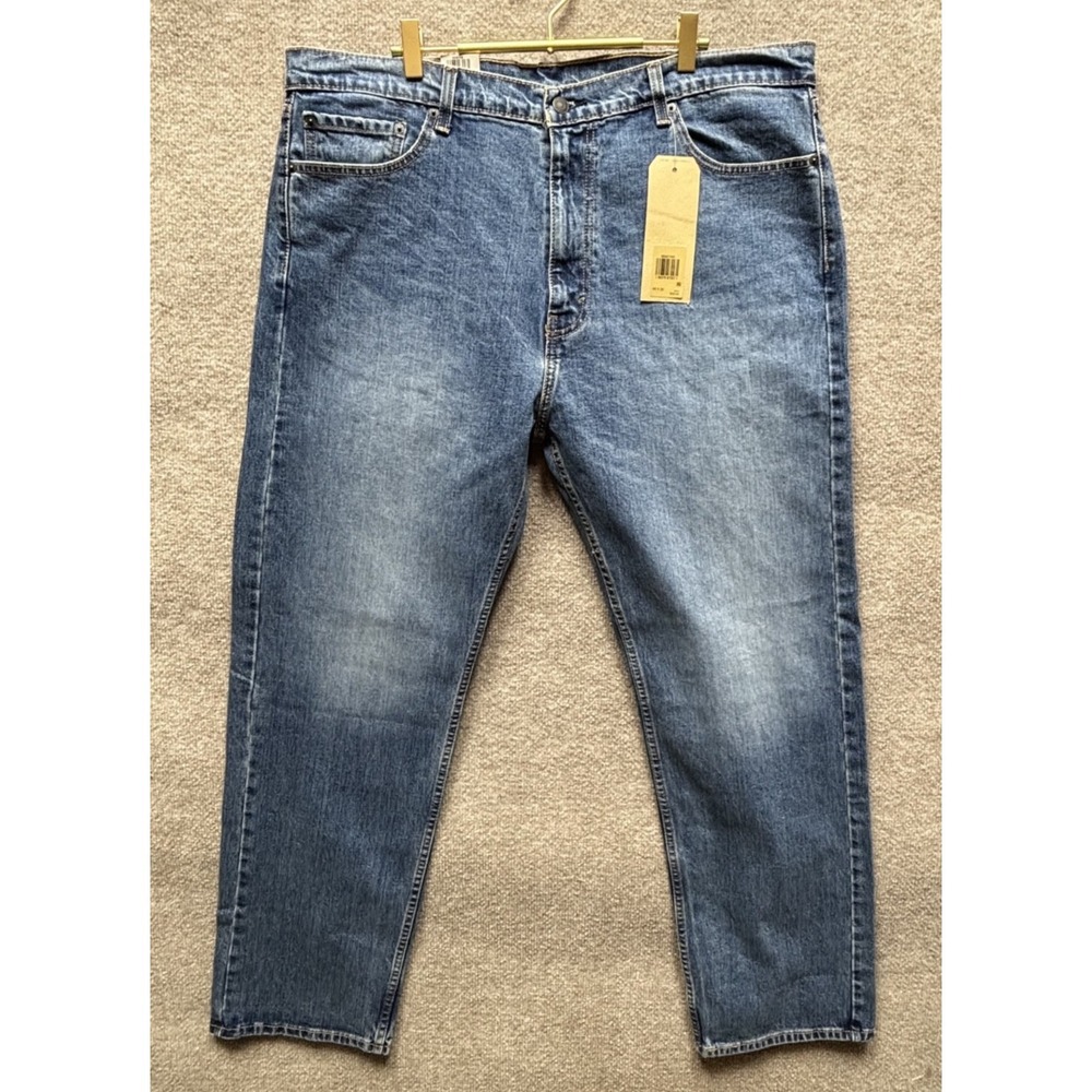 Levis Mens 505 Regular Fit Medium Wash Blue Denim Jeans Straight Leg‎ 40x32 NWT